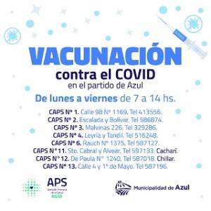 COVID: Recomendaciones y vacunación